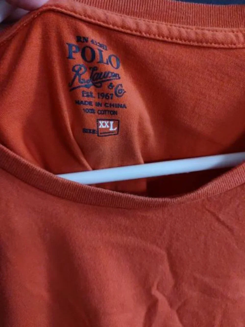Polo Ralph Lauren Men's XXL Orange Long Sleeve Pullover Shirt Outdoor Casual